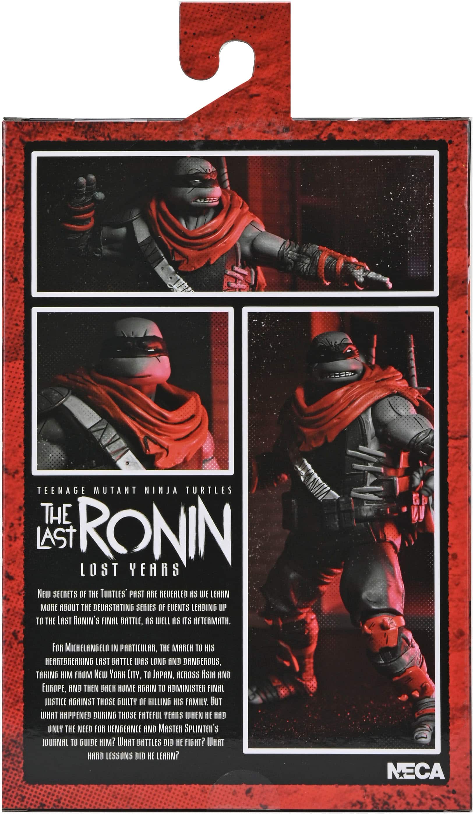 Teenage Mutant Ninja Turtles: The Last Ronin - Lost Years: New Secrets of the Turtles' Past Are Revealed! Discover the devastating series of events leading up to the Last Ronin's final battle, as well as its aftermath. For Michelangelo in particular, the march to his heartbreaking last battle was long and dangerous, taking him from New York City to Japan, across Asia and Europe, and then back home again to administer final justice against those guilty of killing his family. But what happened during those fateful years when he had only the need for vengeance and Master Splinter's journal to guide him? What battles did he fight? What hard lessons did he learn?