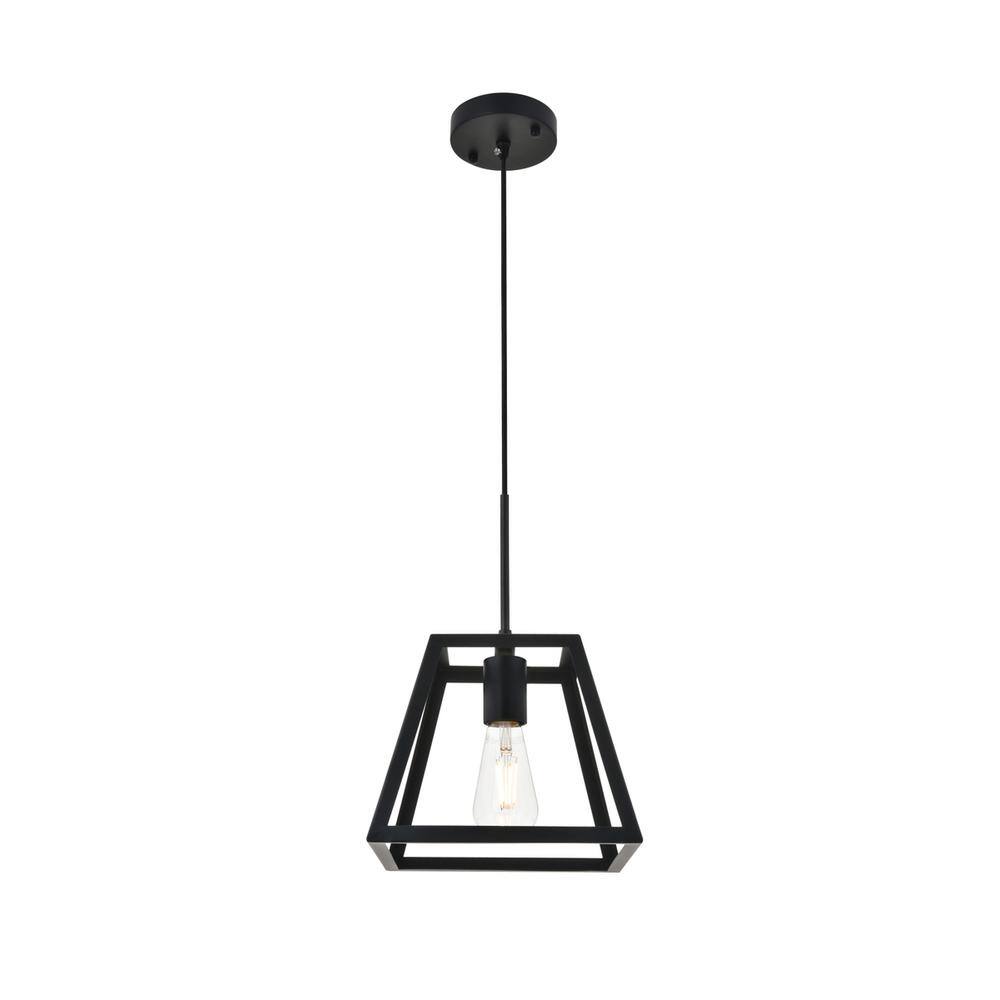 Alt View 8. Living District - Resolute 1 light black Pendant - Black.