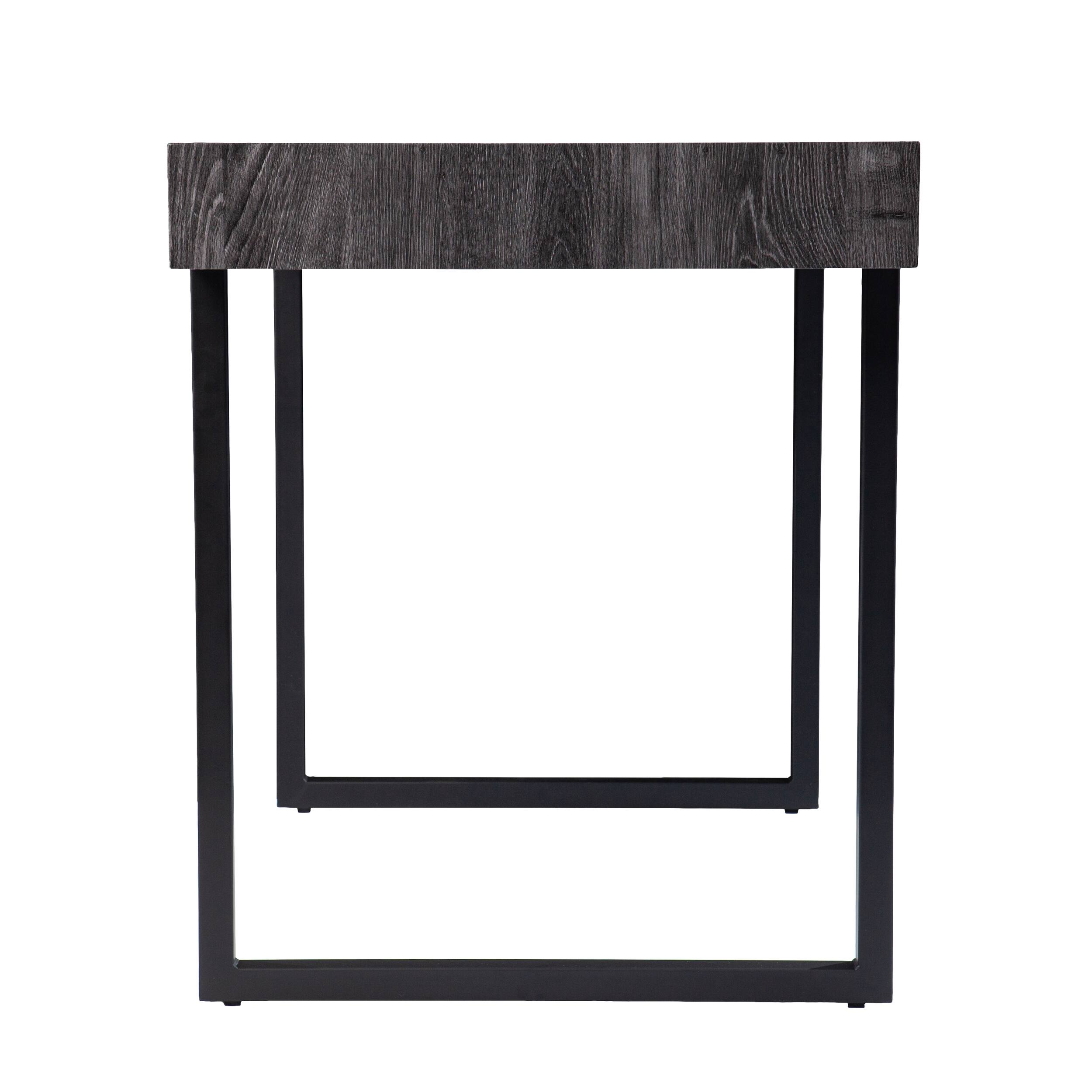 Left. Forest'nSky - Get to Work with This Compact Writing Desk, Small Space Computer Table for Home Office or Study - Black.