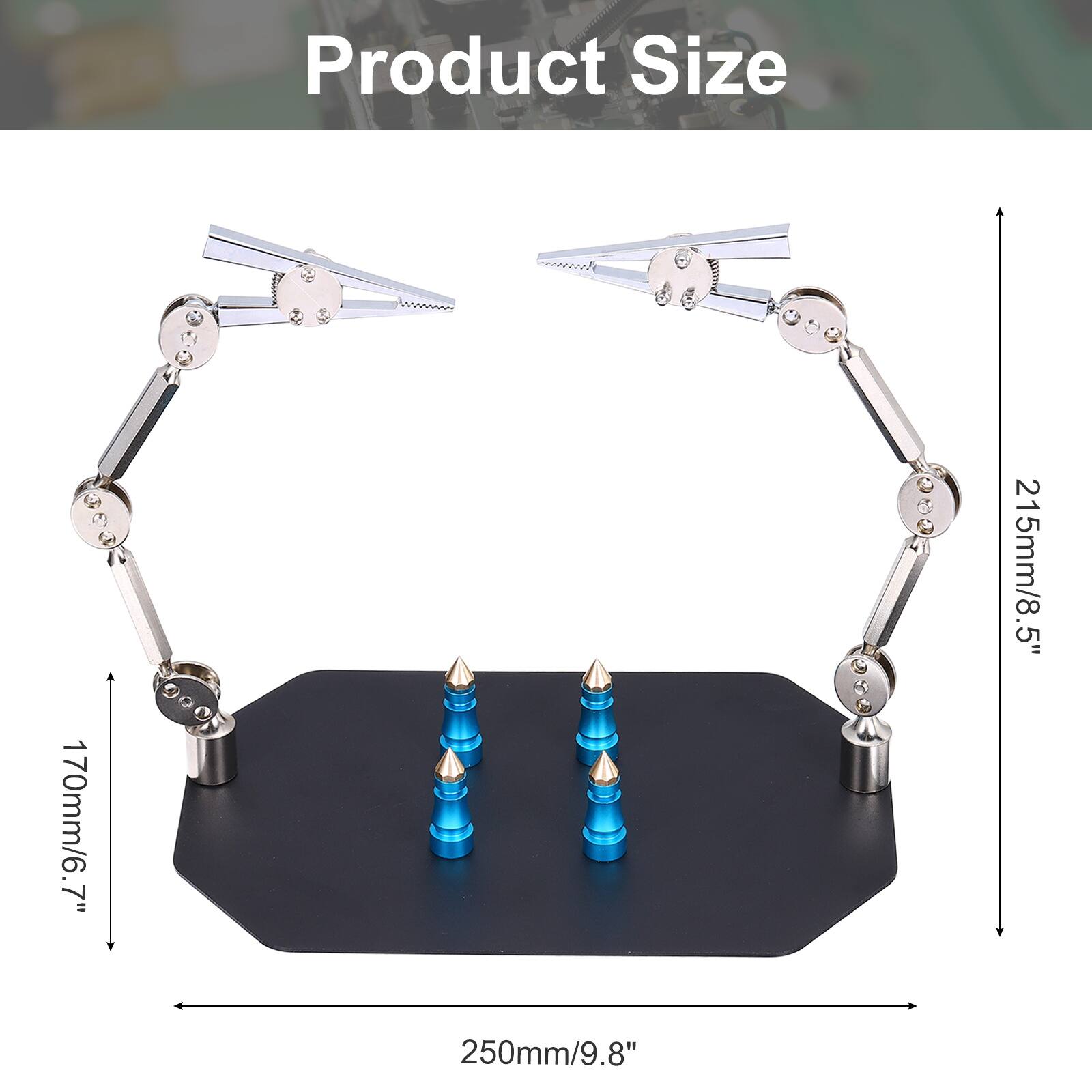 Product Size  
170mm/6.7"  
215mm/8.5"  
250mm/9.8"