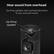 Hear sound from overhead
Up-firing speakers add overhead dimension to your surround sound.
Up-firing speaker