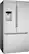 Alt View 2. Bosch - 100 Series 21.6 Cu. Ft. Bottom-Freezer French Door Counter-Depth Smart Refrigerator with External Water and Ice - Stainless Steel.