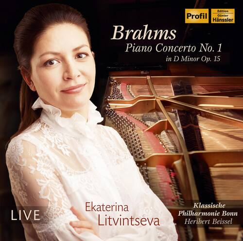 Edition Profil  
Günter Hänssler  

Brahms  
Piano Concerto No. 1  
in D Minor, Op. 15  

LIVE  
Ekaterina Litvintseva  
Klassische Philharmonie Bonn  
Heribert Beissel