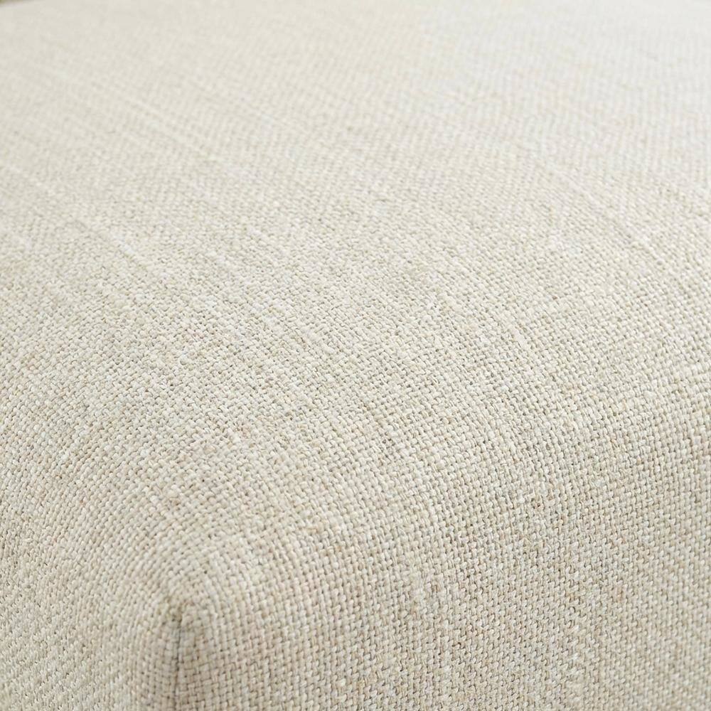 Alt View 1. FurniFact - Fabric dining chair with plush backrest and comfortable seat - Beige.