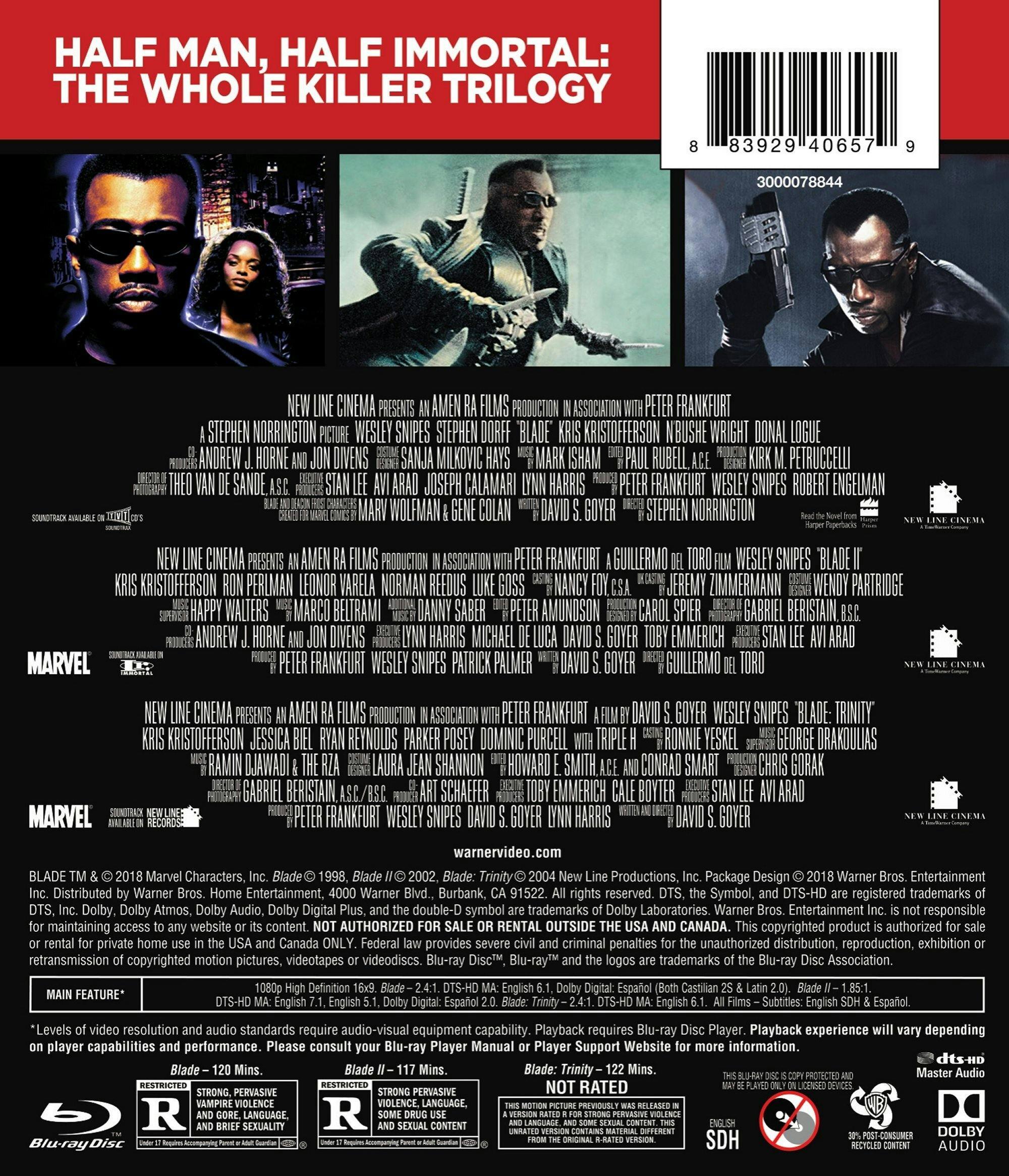 Angle. Blade 1-3 (Box Set) [Blu-ray].