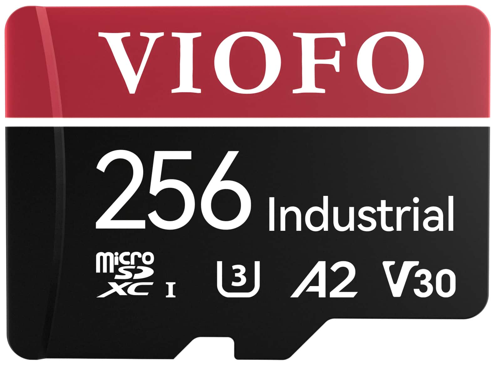 VIOFO - 256GB Industrial Grade microSD Card, U3 A2 V30 High Speed Memory Card with Adapter, Support Ultra HD 4K Recording
