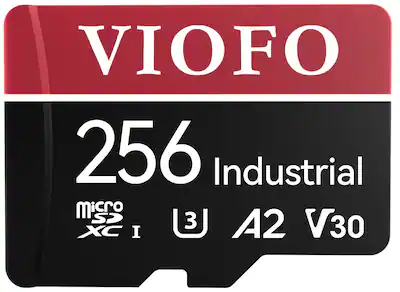 VIOFO - 256GB Industrial Grade microSD Card, U3 A2 V30 High Speed Memory Card with Adapter, Support Ultra HD 4K Recording VIOFO - 256GB Industrial Grade microSD Card, U3 A2 V30 High Speed Memory Card with Adapter, Support Ultra HD 4K Recording