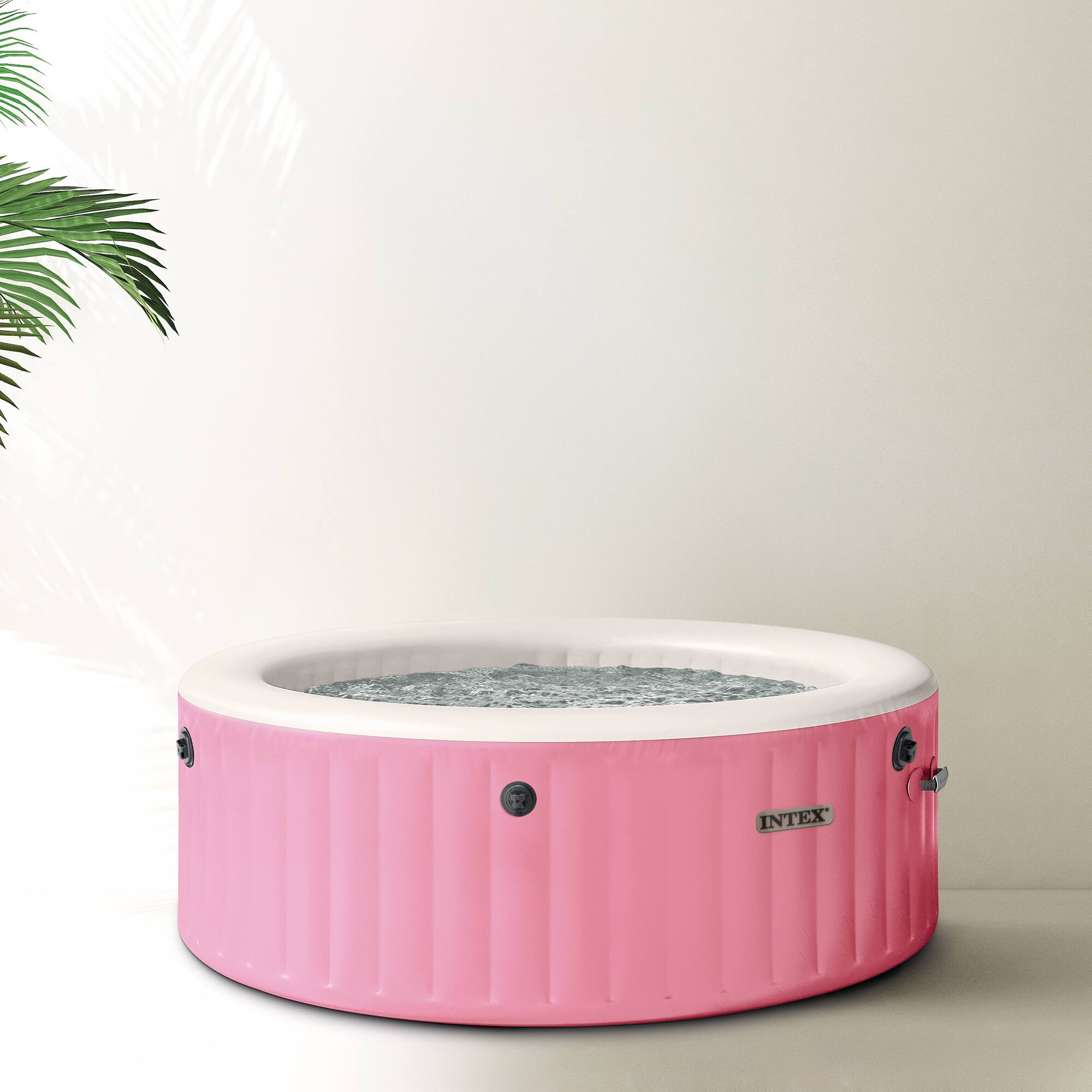 Alt View 1. Intex - INTEX PureSpa Bubble Massage Spa Set with Energy Efficient Cover, 77" x 28" - Petal Pink.