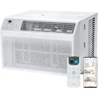TCL - 350 Sq. Ft. 8,000 BTU Smart Window Air Conditioner - white - Front_Zoom