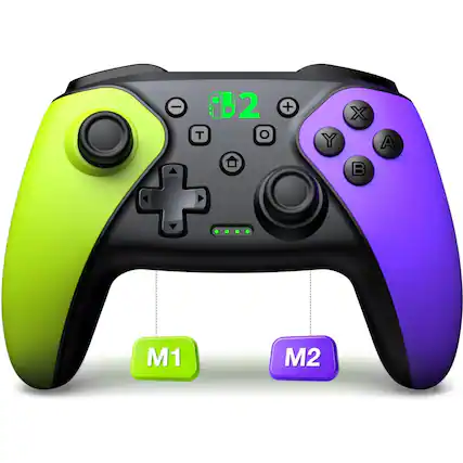 Front. Kitcheniva - Wireless Switch Pro Controller for Nintendo Switch/Lite/OLED,PC/Android/iOS - Black.