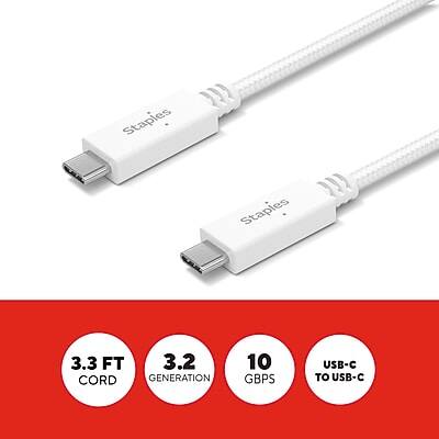 Staples 3.3 FT 3.2 CORD GENERATION 10 GBPS USB-C TO USB-C