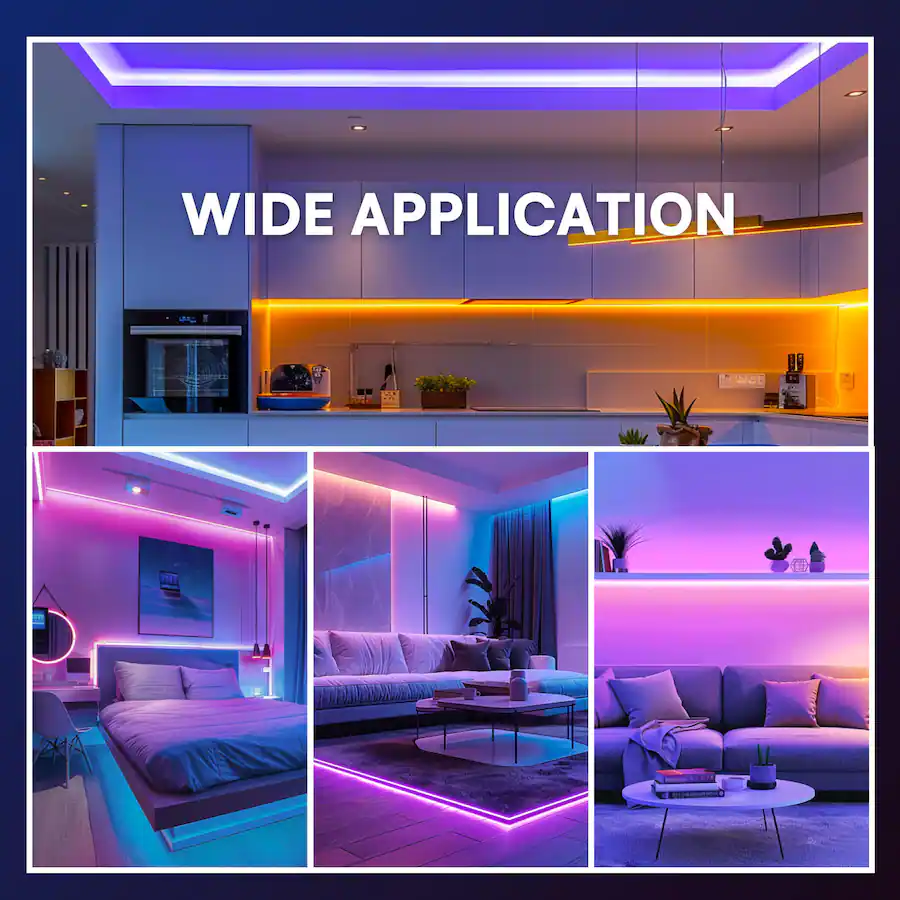 PRIMEPLUS RGB Smart Light Strip Music Sync, APP & Remote Control, USB ...