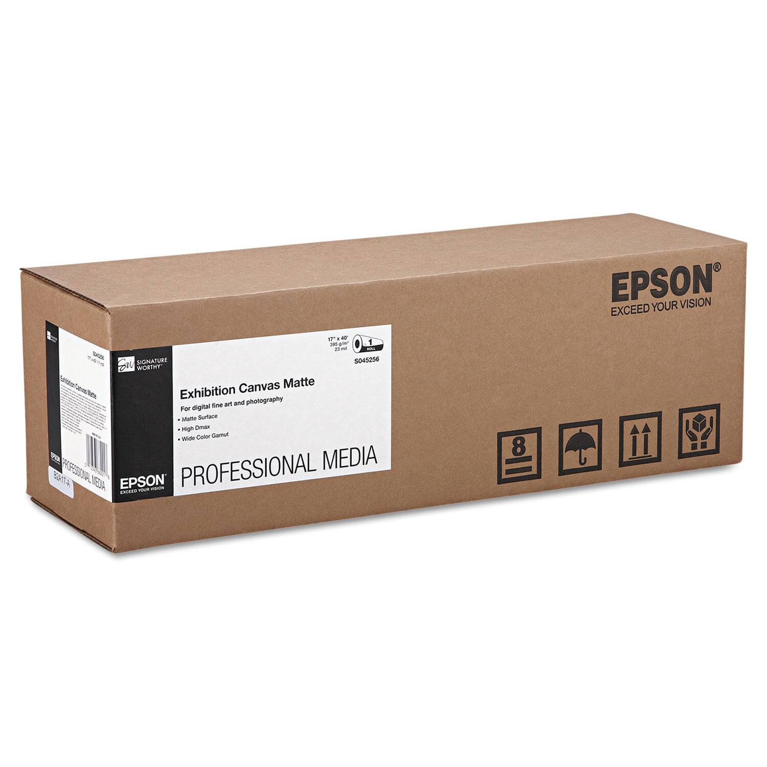 EPSON EXCEED YOUR VISION

1 - - - 1 -- -- -H

SIGNATURE S045256

WORTHY

Canvas Matte

Exhibition Tine ant and photography

For digital Muma Burtace migh Dian Wide Coor Gamut a

PROFESSIONAL MEDIA

kt4 MEDA EPSON ma - .n..- 8