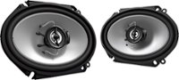 Angle Zoom. Kenwood - Road Series 6" x 8" 2-Way Car Speakers with Paper Woofer Cones (Pair) - Black.
