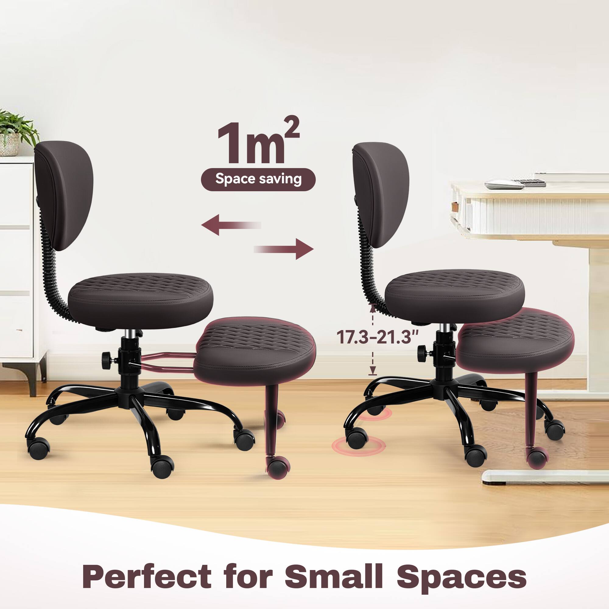 1m² Space saving  
17.3-21.3"  
Perfect for Small Spaces