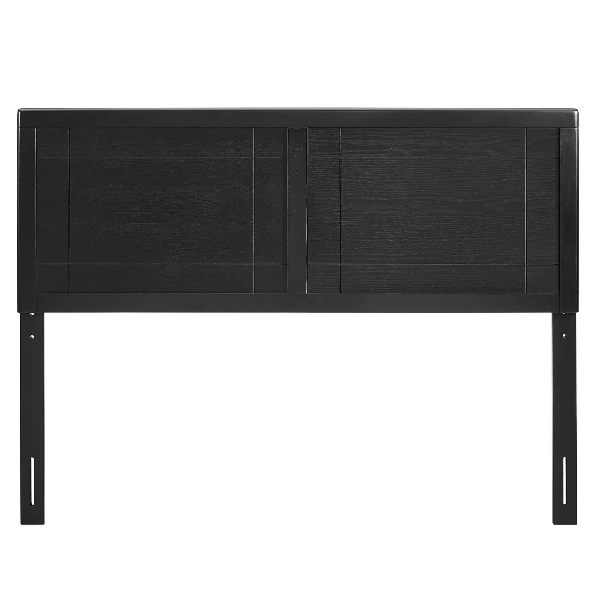 Back. Modway - Archie Wood Twin Headboard by Modway - Black.