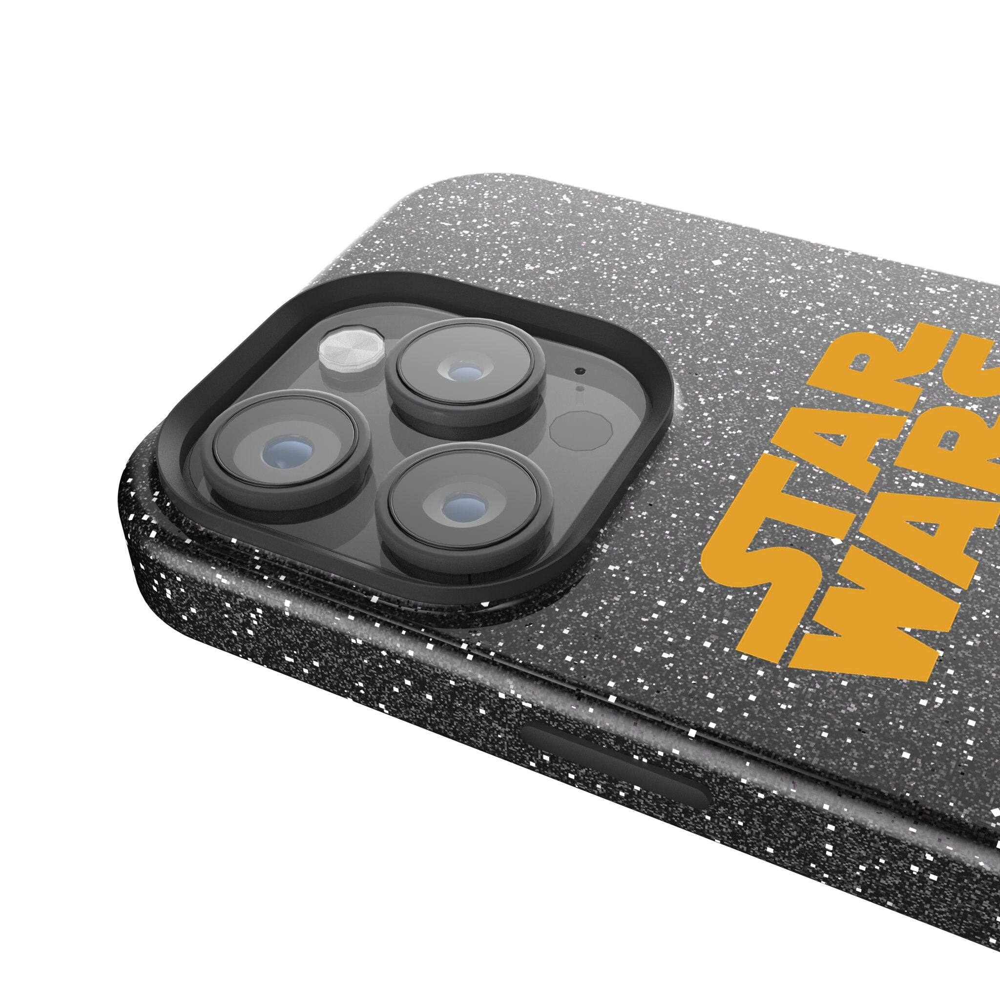 Back. Keyscaper - Star Wars: The Mandalorian Color Block Black Bling Phone Case - Apple iPhone 16 Pro Max - Din Djarin.