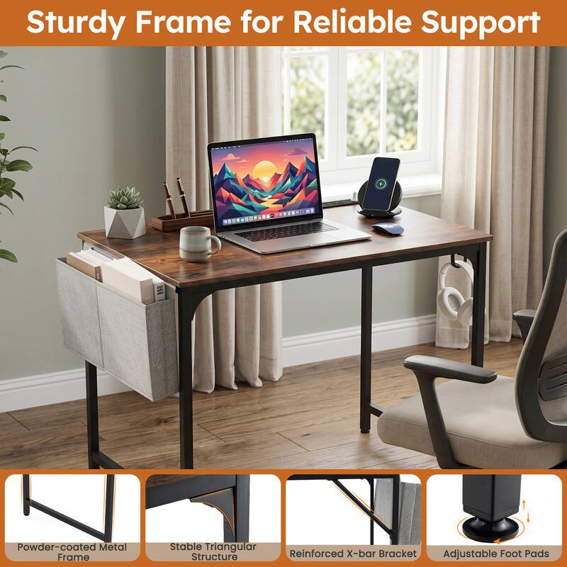 Sturdy Frame for Reliable Support  
XENKOM NKKNOKANN H  
Powder-coated Metal Frame  
Stable Triangular Structure  
Reinforced X-bar Bracket  
Adjustable Foot Pads