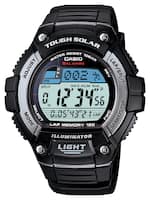 Casio - Men's Solar-Powered Digital Sport Watch - Black Resin - Front_Standard