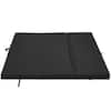 Front. VEVOR - Bouldering Crash Pad, Tri-Fold Rock Climbing Crash Pad with Adjustable Backpack Straps and Handle, Foldable Lightweight - Black.