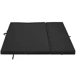 VEVOR - Bouldering Crash Pad, Tri-Fold Rock Climbing Crash Pad with Adjustable Backpack Straps and Handle, Foldable Lightweight - Black