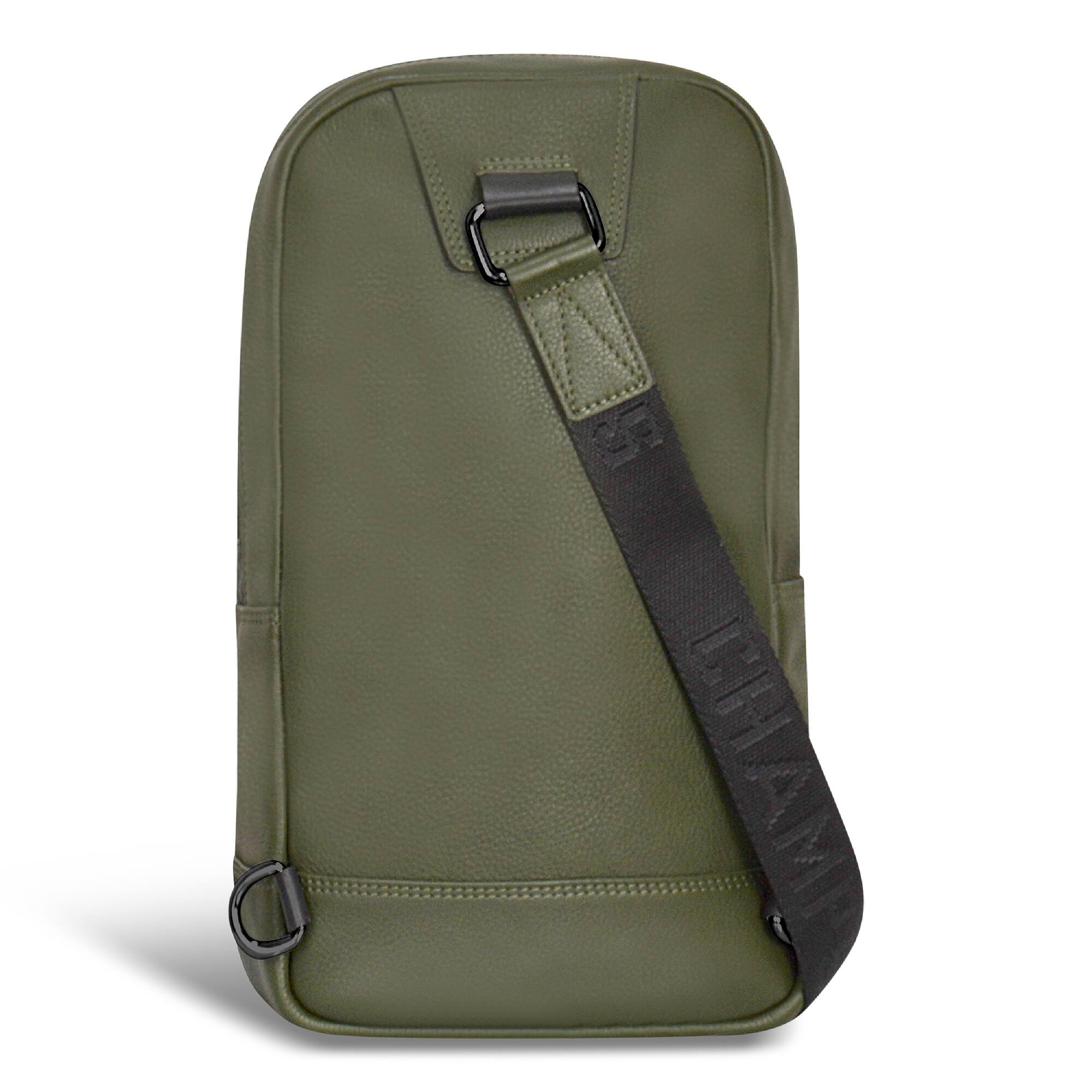 Alt View 2. Champs - OB-405-KHAKI (SLING BAG) - Khaki.
