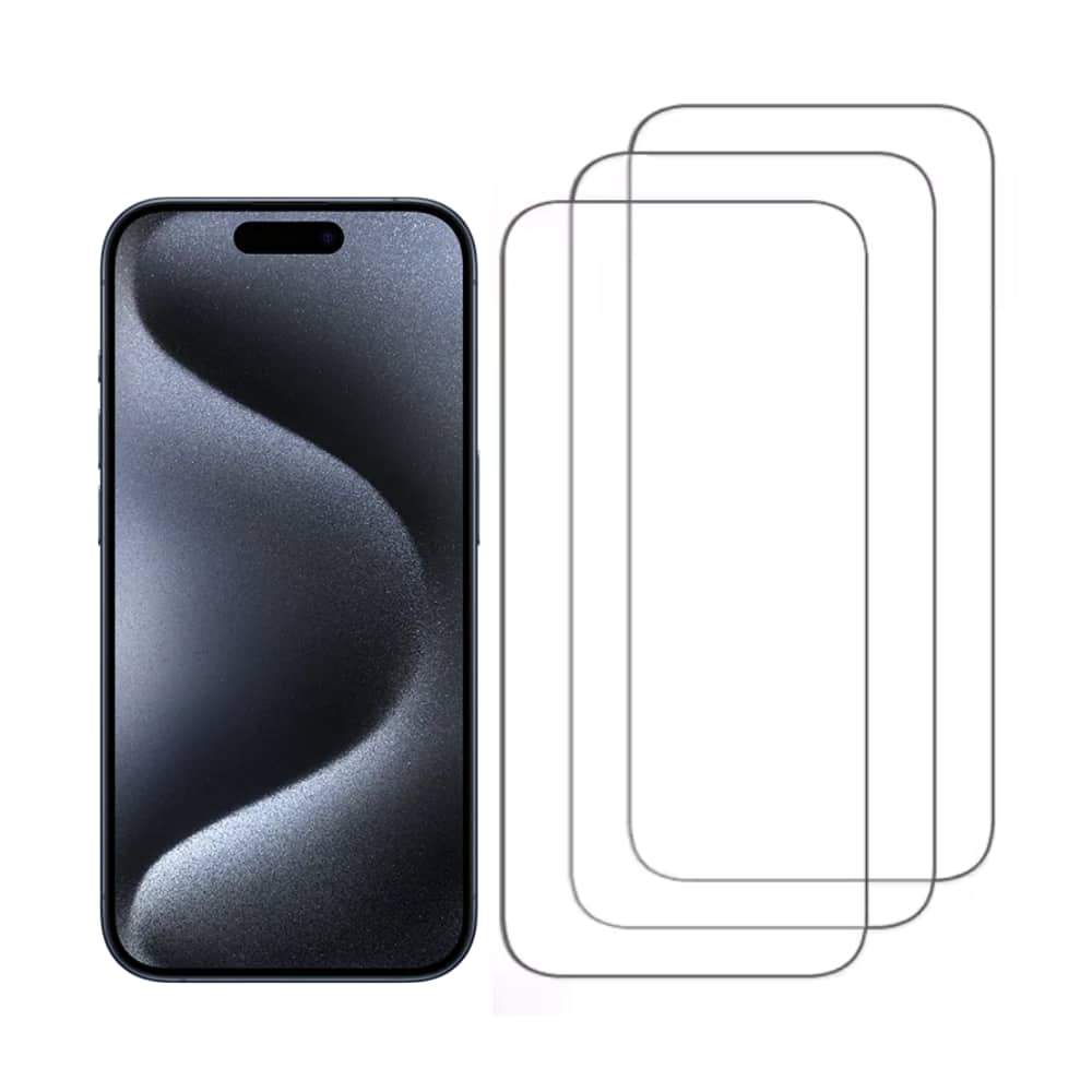 Qixxronics - 3PACK iPhone 16 Pro Max Screen Protector Tempered Glass Screen Protector for iPhone 16 Pro Max, Case-Friendly Glass Film - Clear