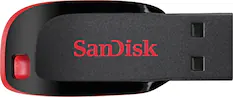 Front. SanDisk - Cruzer Blade 128GB USB 2.0 Flash Drive - Black.