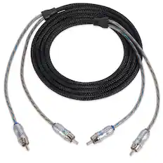Front. NVX - XIX22 6.56 ft (2 Meter) Oxygen Free Copper 2-Channel Double Twisted Pair X-Series Car Audio RCA Audio Interconnect Cable.