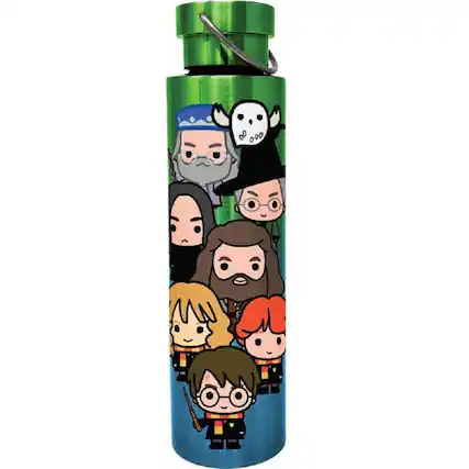 Front. Spoontiques - Spoontiques Harry Potter Characters Stainless Steel Bottle with Twist Lid 24 ounces - Multicolor.