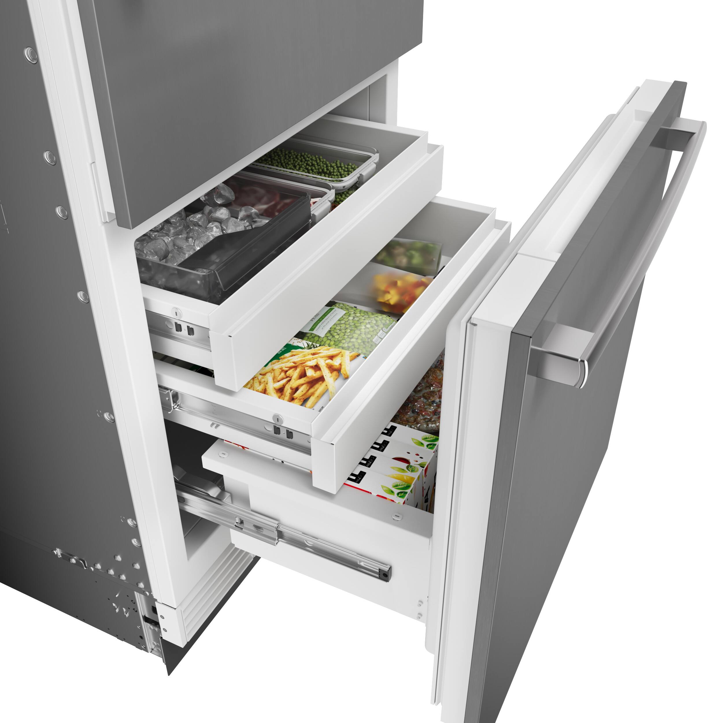 Alt View 15. Bosch - Benchmark Series 16.5 Cu. Ft. Bottom-Freezer Counter-Depth Smart Refrigerator - Stainless Steel.