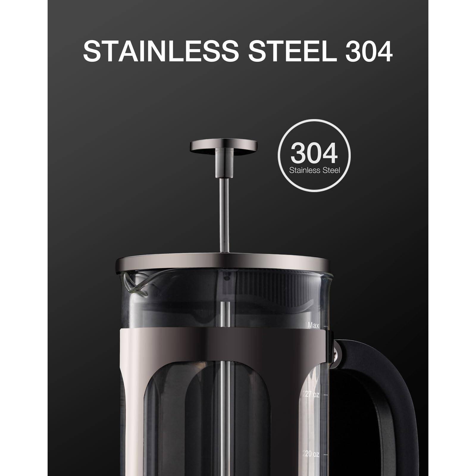 STAINLESS STEEL 304  
304 Stainless Steel  
Max 27 oz  
20 oz