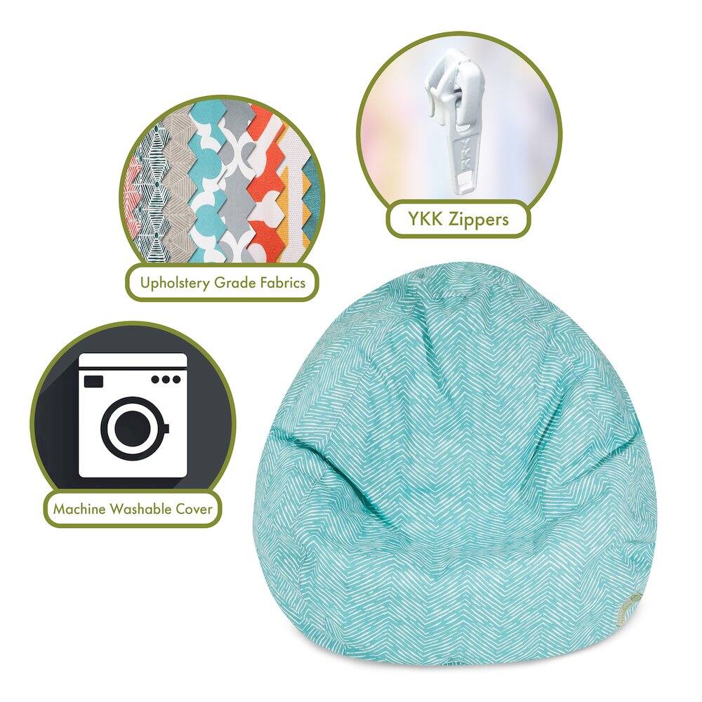 - Upholstery Grade Fabrics
- YKK Zippers
- Machine Washable Cover