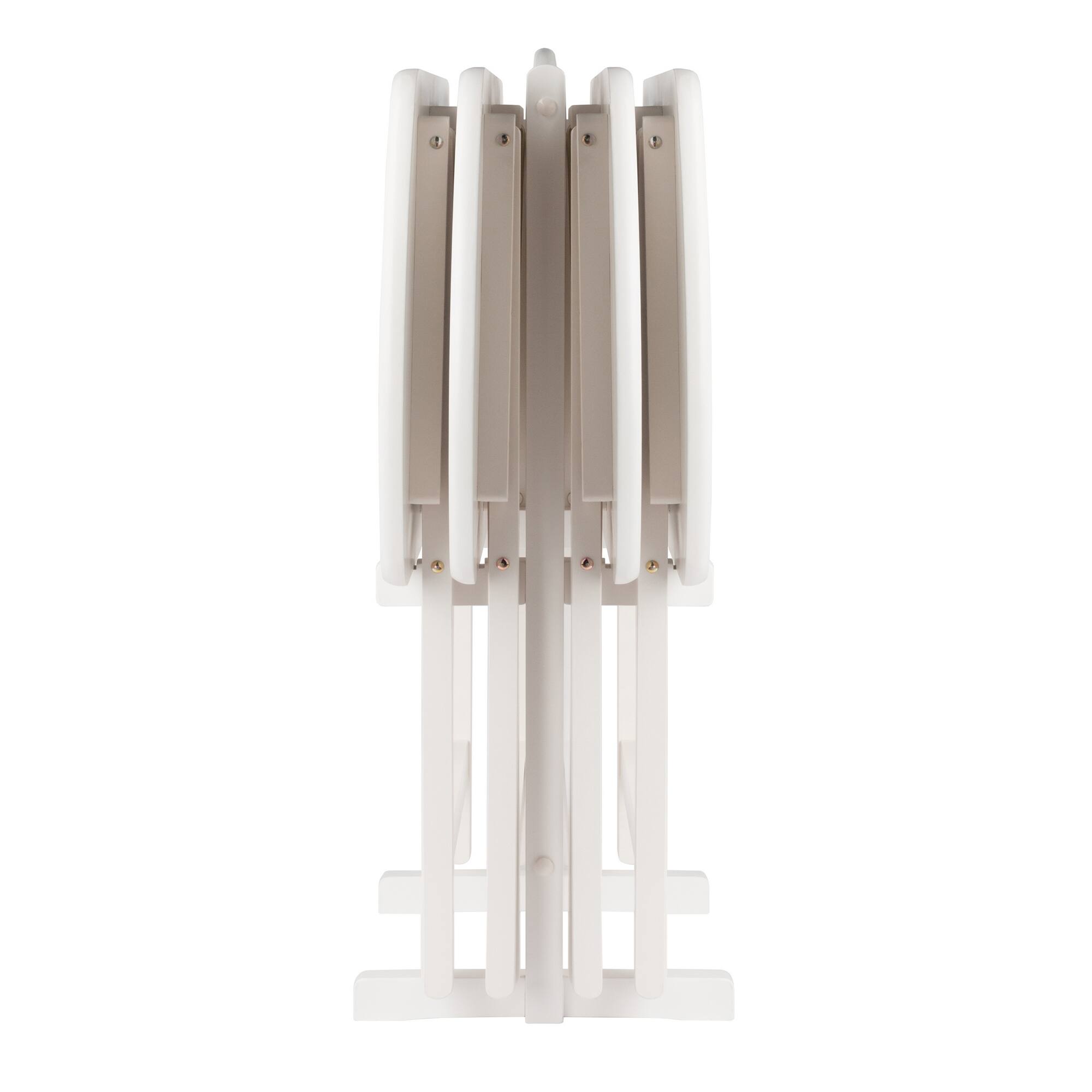Winsome Wood Corbett 5 Pc Oversized Snack Table Set White - Best Buy