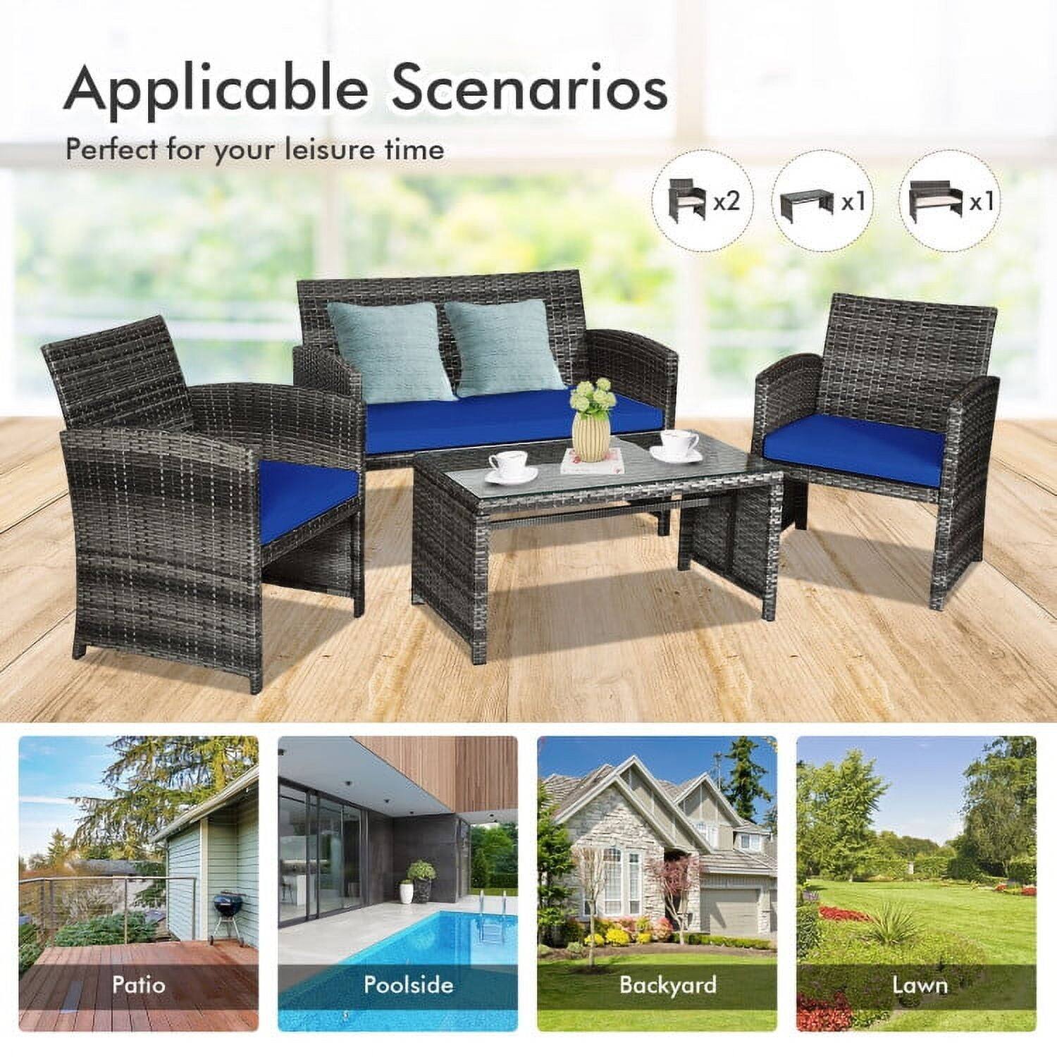 Applicable Scenarios  
Perfect for your leisure time  

x2 x1 x1  

Patio  
Poolside  
Backyard  
Lawn