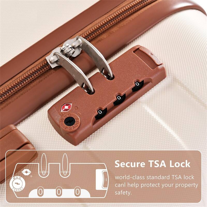 Secure TSA Lock  
World-class standard TSA lock can help protect your property safety.