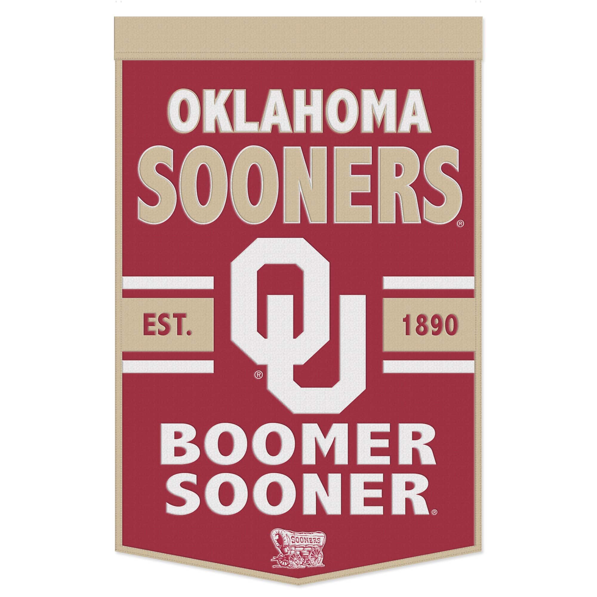 WinCraft - Oklahoma Sooners 24" x 38" Slogan Banner - Multicolor