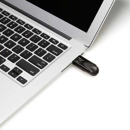 PNY - Elite Turbo Attache 4 128GB USB 3.2 Flash Drive - Black_4