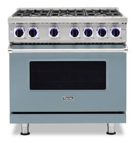 Viking - VGR Freestanding 7 Series Gas 36" Range - November Sky
