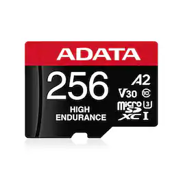 ADATA - High Endurance 256GB microSDXC Card, V30 A2, 2 Pack Storage