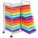 Alt View 10. Costway - 20 Drawers Rolling Cart Storage Scrapbook Paper Studio Organizer - Multicolor.