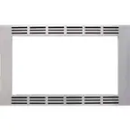 Front. Panasonic - 30" Trim Kit for Select Microwaves - Stainless Steel.