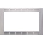 Front Zoom. Panasonic - 30" Trim Kit for Select Microwaves - Stainless Steel.