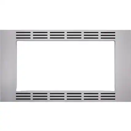 Front. Panasonic - 30" Trim Kit for Select Microwaves - Stainless Steel.