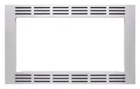 Front. Panasonic - 27" Trim Kit for Select Panasonic Microwaves - Stainless Steel.