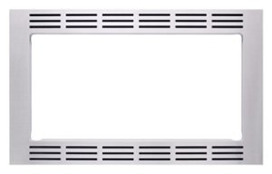 27" Trim Kit for Select Panasonic Microwaves - Stainless steel - Front_Zoom