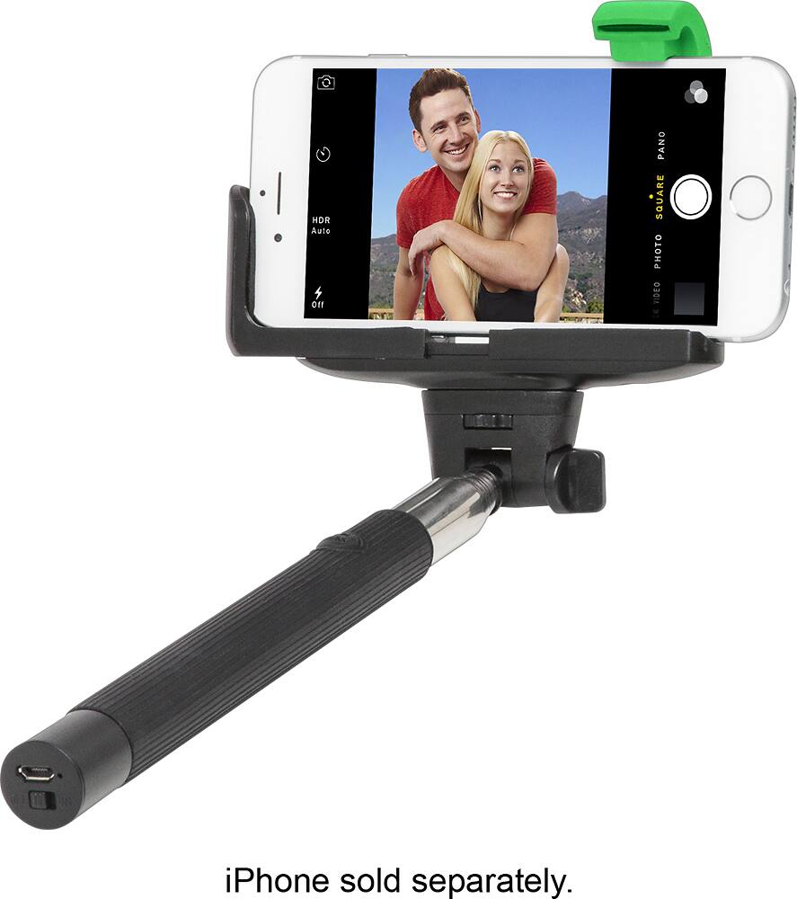 Alt View 11. ReTrak - Bluetooth Selfie Stick - Black.