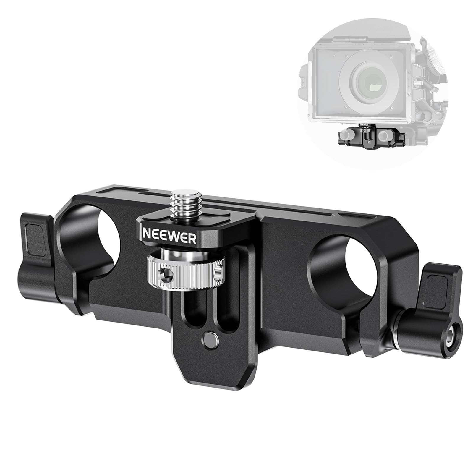 Neewer - Matte Box Support, 15mm Rod Clamps, 22mm Adj