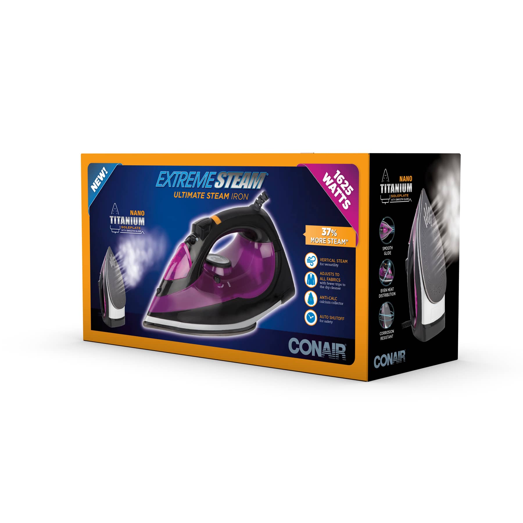 Best Buy: Conair Extreme Steam 1625W Ultra Steam Iron Purple Best Buy: Conair Extreme Steam 1625W Ultra Steam Iron Purple