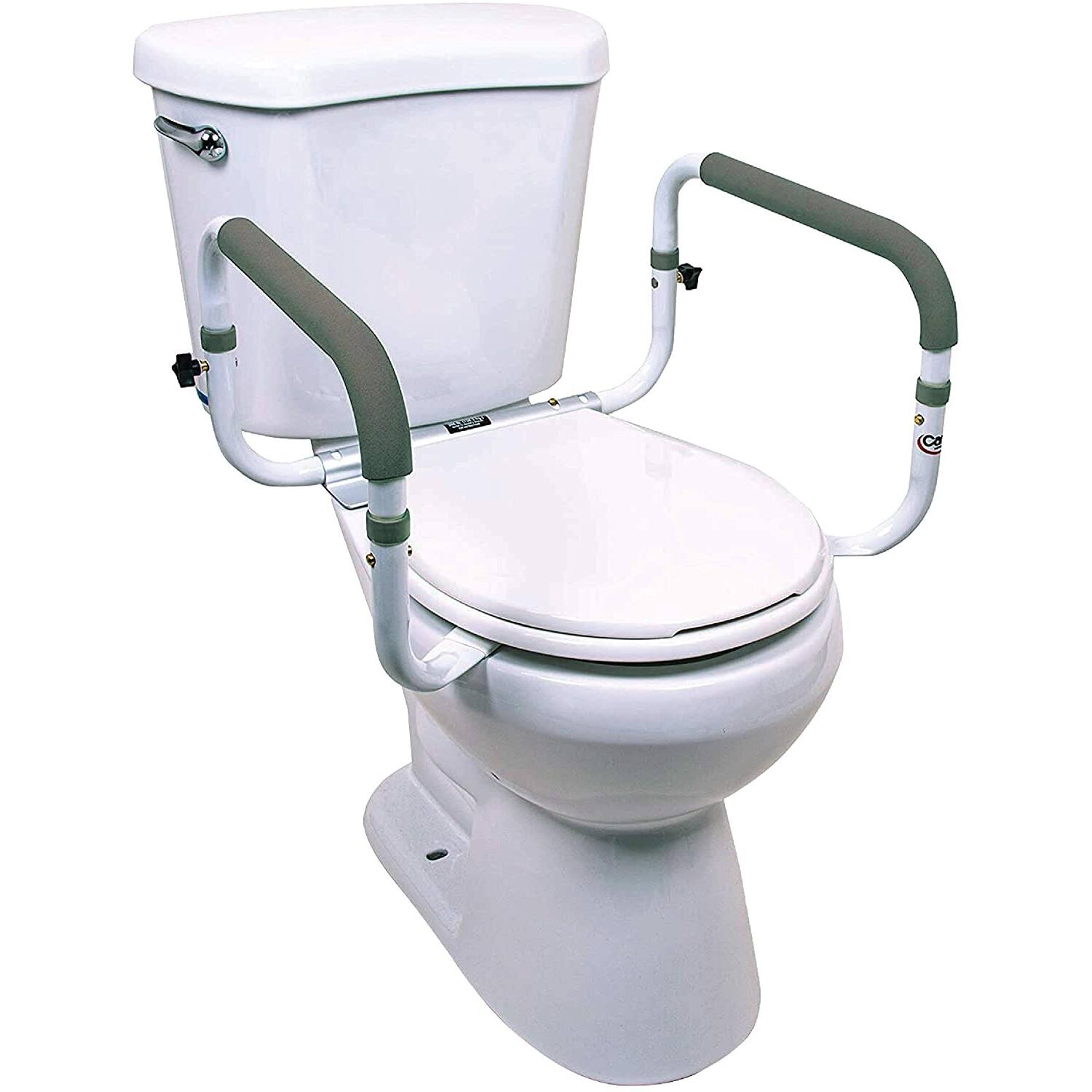 Alt View 11. Carex - Toilet Support Rail - SILVER.